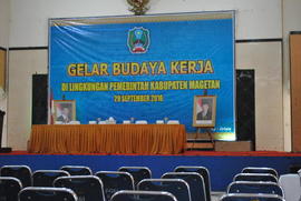 Backdrop Gelar Budaya Kerja