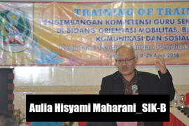 Penyampaian dari pemateri