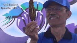 Bapak Bupati Magetan Makan Ikan Lele pada acara GEMARIKAN 2018