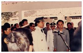 Prosesi pengambilan sumpah jabatan sebagai camat (Bapak Drs. Mahmudi) di pendopo kecamatan Pramba...