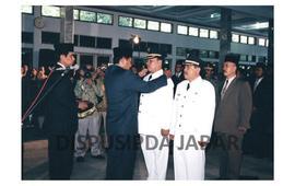 Gedung Jawa Barat Dr. Drs. H. Danny Setiawan, M.Si saat Melantik dan Mengambil Sumpah Agus Supria...