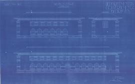 Gevels C-D en E, Blad No 41WE (Bagian Muka C-D dan E, Jurnal No, 41 WE) Tahun 1922