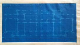 Plane Begane ground Midden Party, Blad N0 11 W dan E ( Rencana lantai dasar Central Party, Jurnal...