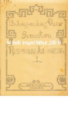 Undang-Undang Dasar Sementara Republik Indonesia.