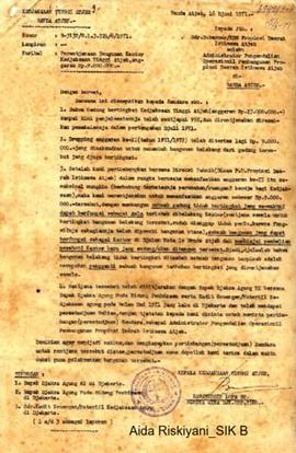 I2 - Perencanaan Bangunan kantor Kejaksaan Tinggi Atjeh Sebesar Rp.9.000.000.- (307/58)