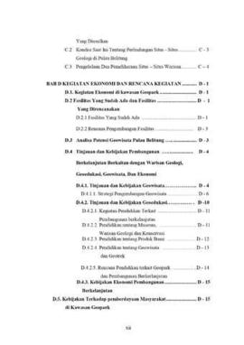 
Dossier Geopark Nasional Pulau Belitong 6
