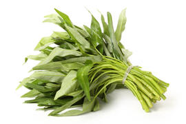 Sayur kangkung panjang dan melemgkung