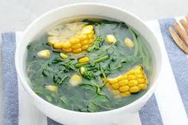 sayuran hijau di pasar kramat jati